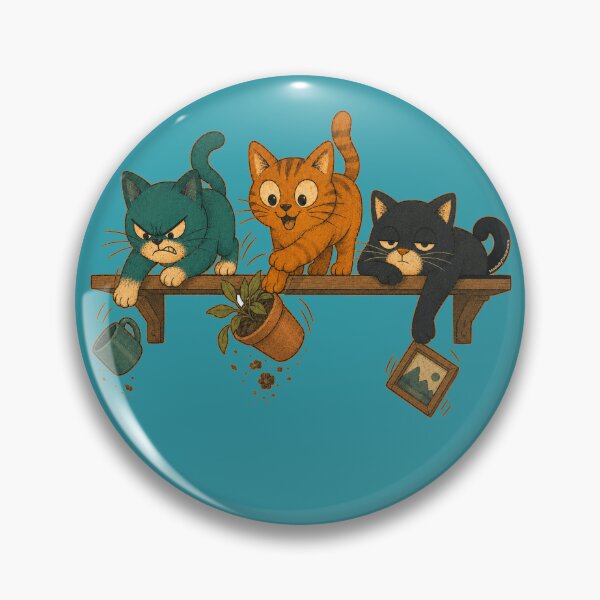 Item preview, Happy, Grumpy and Whateva Cats | Mischief Cats | cheeky Cats | Funny Cat Lover Design designed and sold by Made by Tamar.