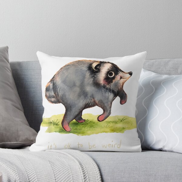Item preview, Jimothy Raccoon Its OK To Be Weird Funny Meme designed and sold by Devilians92.