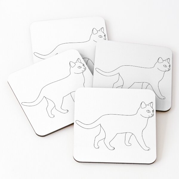 Item preview, Cat Elegant 1 Line Art Gift designed and sold by OneLine Studio.