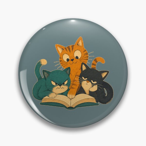 Artikelvorschau, Fröhliche, mürrische und sonstige Katzen lesen ein Buch | Lustiges Design für Katzenliebhaber entworfen und verkauft von Made by Tamar.