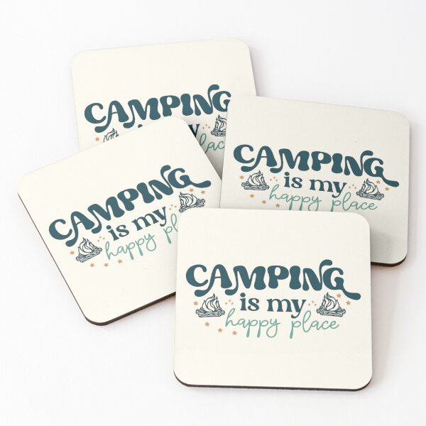 Item preview, Camping Is My Happy Place – Cozy Campfire & Outdoor Adventure Design designed and sold by Palette & Hue.