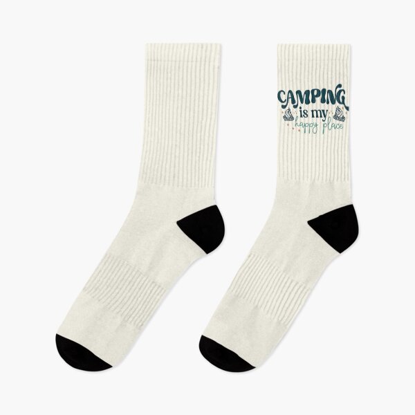Item preview, Camping Is My Happy Place – Cozy Campfire & Outdoor Adventure Design designed and sold by Palette & Hue.