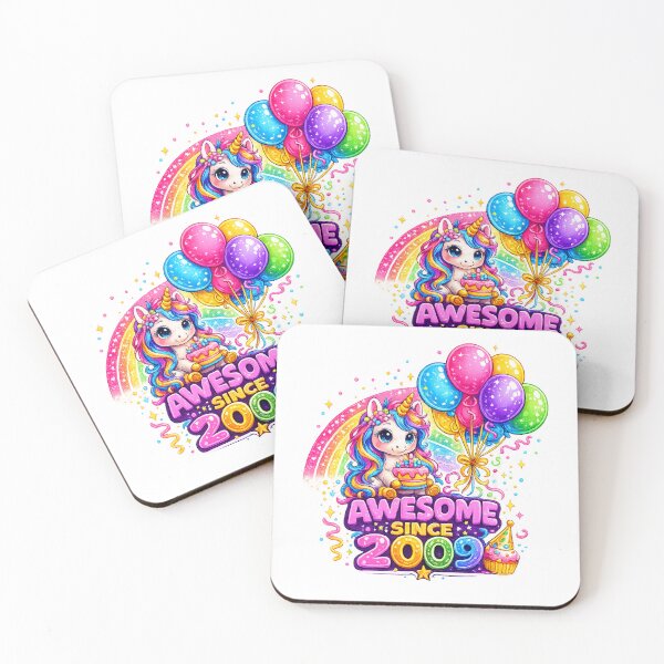 Item preview, 17 Years Old Awesome Since 2009 Unicorn 17th Birthday designed and sold by QuiteOrbit.