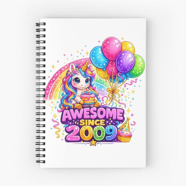 Item preview, 17 Years Old Awesome Since 2009 Unicorn 17th Birthday designed and sold by QuiteOrbit.