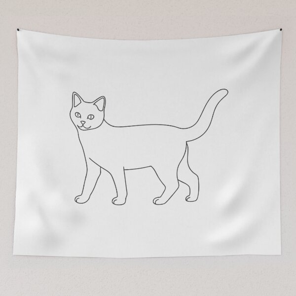 Item preview, Cat Friendly 1 Line Art Gift designed and sold by OneLine Studio.