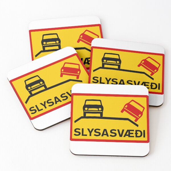 Item preview, Accident Risk (Slysasvæði) - Icelandic Road Sign designed and sold by Signs of Iceland.