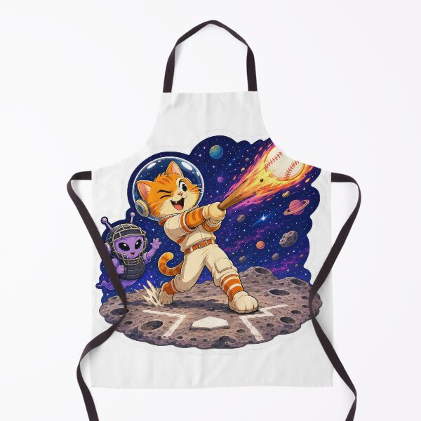 Item preview, Space Cat Alien Baseball Sticker designed and sold by Grafititee.