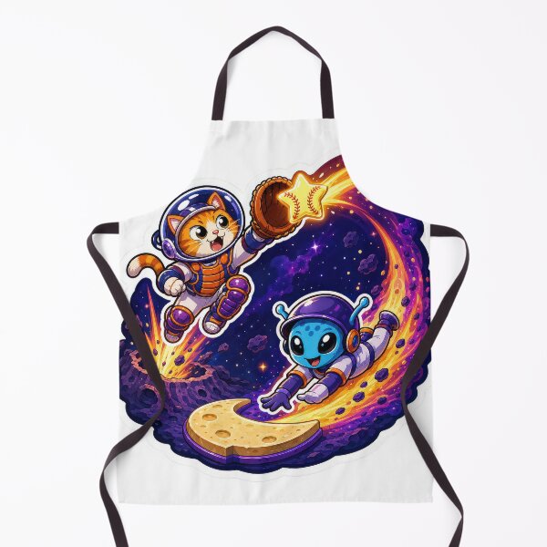 Item preview, Space Cat Alien Baseball Sticker designed and sold by Grafititee.
