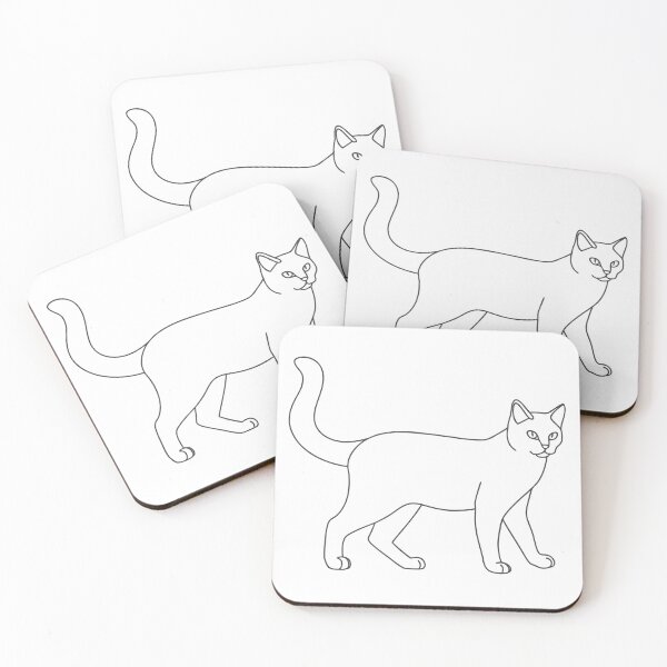 Item preview, Cat Friendly 2 Line Art Gift designed and sold by OneLine Studio.