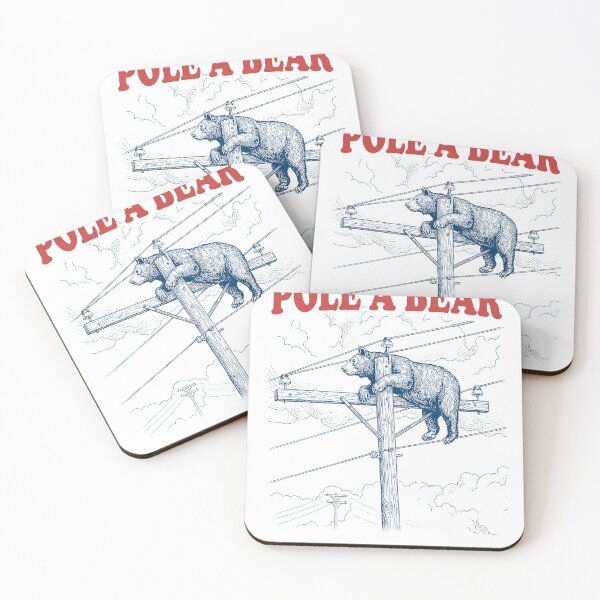 Item preview, Pole-a-Bear Utility Line Pun designed and sold by KireVeronica.