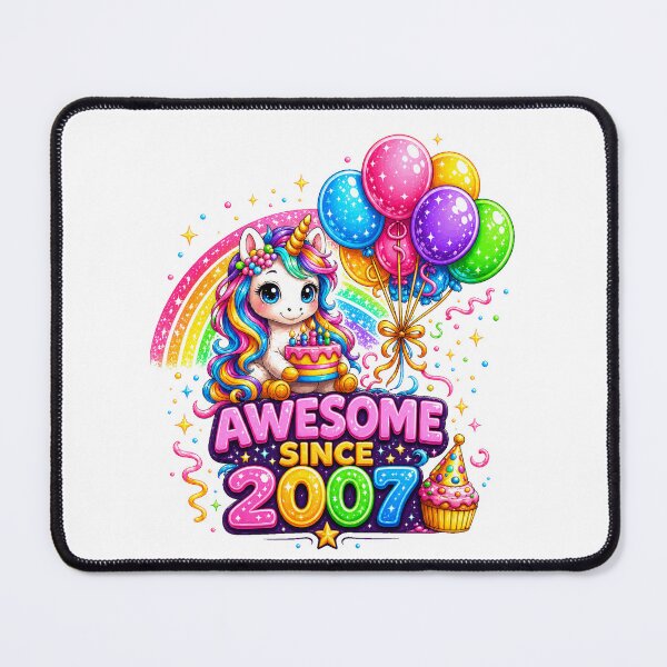 Item preview, 19 Years Old Awesome Since 2007 Unicorn 19th Birthday designed and sold by QuiteOrbit.