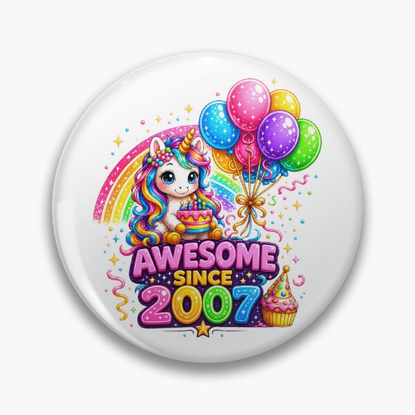 Item preview, 19 Years Old Awesome Since 2007 Unicorn 19th Birthday designed and sold by QuiteOrbit.