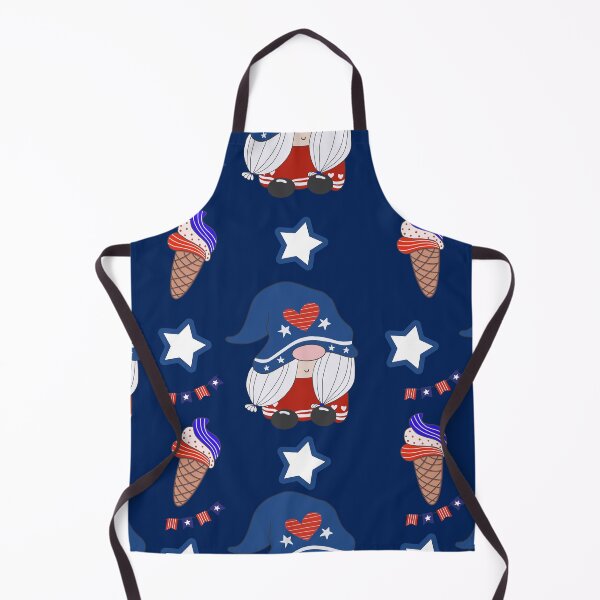 Item preview, Happy Independence Day Summer Gnome Doodle on Navy designed and sold by Aumpuk.