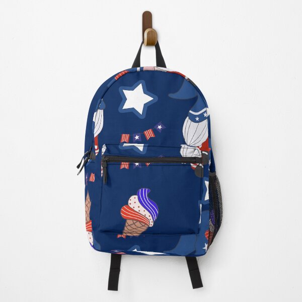 Item preview, Happy Independence Day Summer Gnome Doodle on Navy designed and sold by Aumpuk.