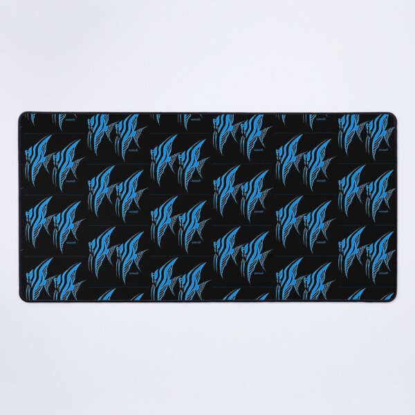 Item preview, Angelfish Philippine Blue Pair in black background designed and sold by Nosnah.