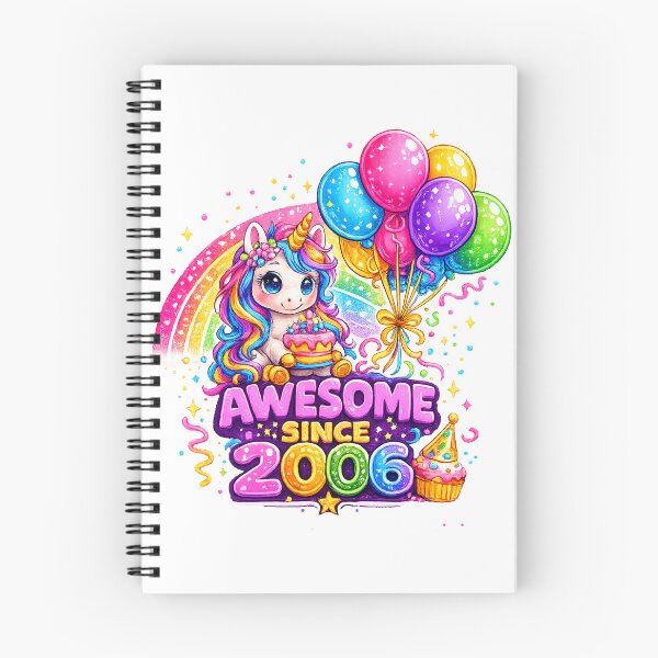 Item preview, 20 Years Old Awesome Since 2006 Unicorn 20th Birthday designed and sold by QuiteOrbit.