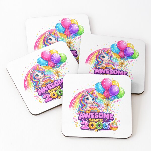 Item preview, 20 Years Old Awesome Since 2006 Unicorn 20th Birthday designed and sold by QuiteOrbit.