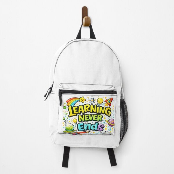 Item preview, Learning Never Ends Inspirational Education Quote Cute School Vinyl Decal designed and sold by MR4me.