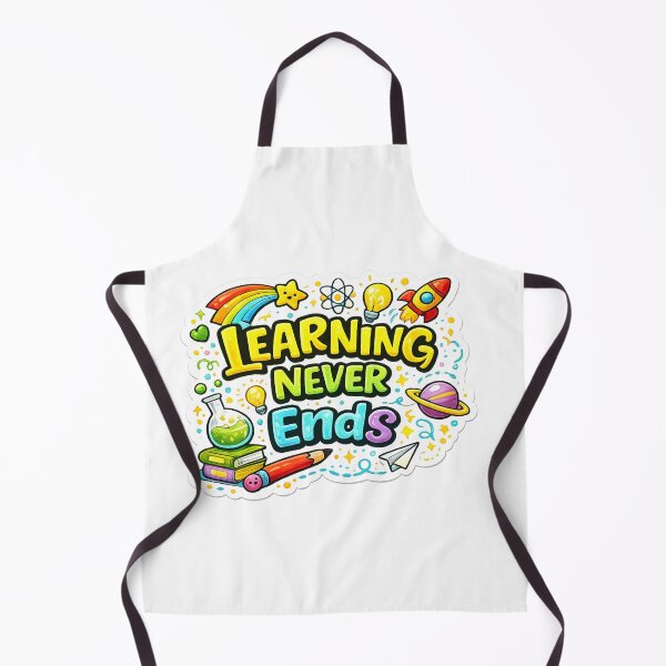 Item preview, Learning Never Ends Inspirational Education Quote  Cute School Vinyl Decal designed and sold by MR4me.