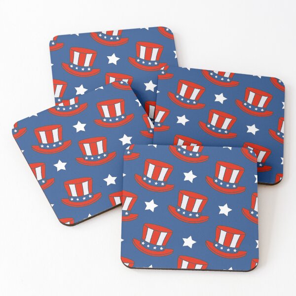 Item preview, Retro Uncle Sam Hat and Stars Patriotic Pattern designed and sold by Aumpuk.