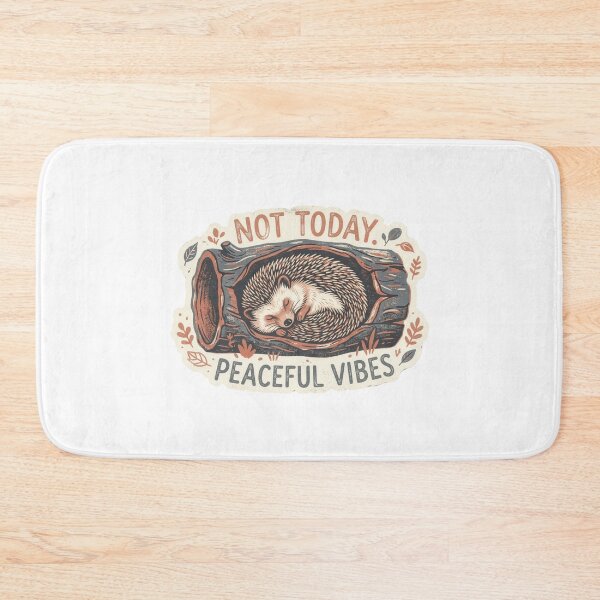 Item preview, Not Today Hedgehog - Sleeping in Hollow Log designed and sold by Mr. Pawsome.