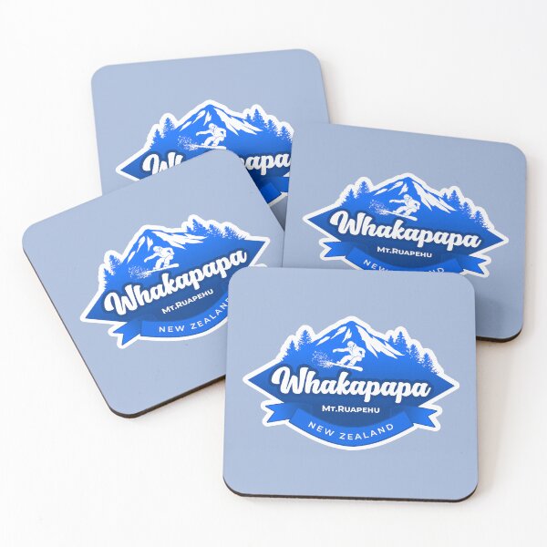 Item preview, Whakapapa Ski field in Blue designed and sold by MY NEW ZEALAND.