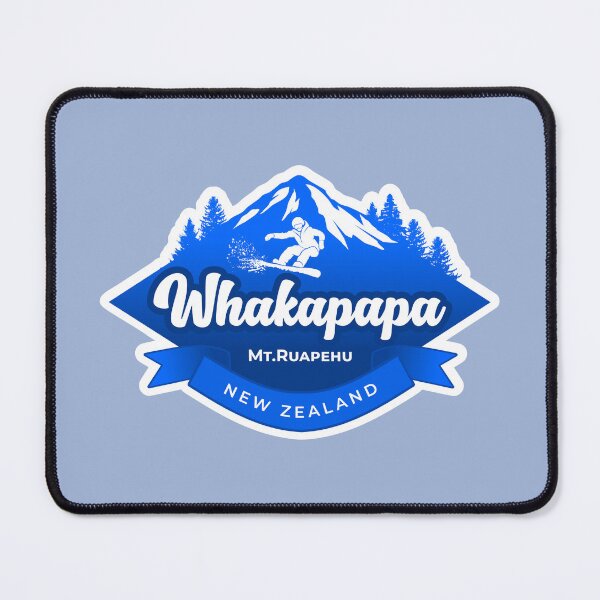 Item preview, Whakapapa Ski field in Blue designed and sold by MY NEW ZEALAND.