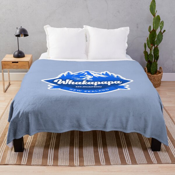 Item preview, Whakapapa Ski field in Blue designed and sold by MY NEW ZEALAND.