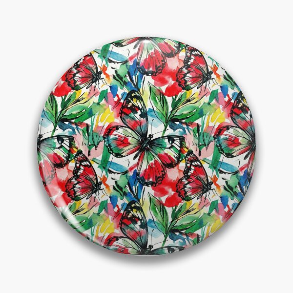 Item preview, Vibrant Artistic Butterflies Kaleidoscope - Multi-Color Rainbow Nature Pattern designed and sold by OddlySticky.