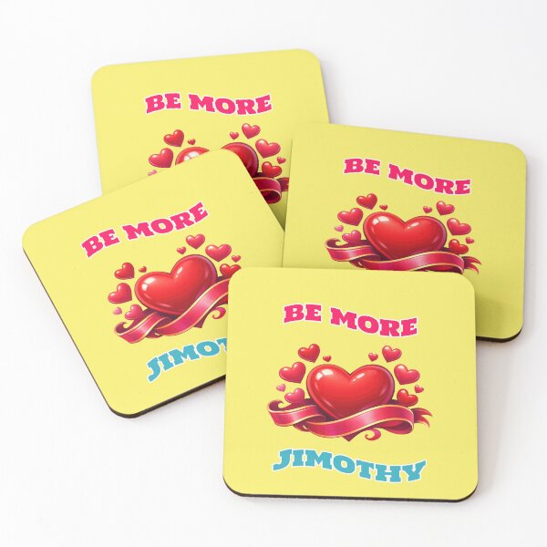 Item preview, Be More Jimothy, raccoon saying with heart designed and sold by Mauswohn.