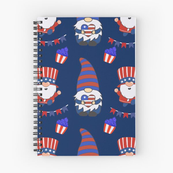 Item preview, Red White and Blue Americana Gnome Seamless Design designed and sold by Aumpuk.