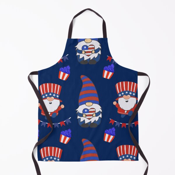 Item preview, Red White and Blue Americana Gnome Seamless Design designed and sold by Aumpuk.