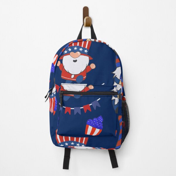 Item preview, Red White and Blue Americana Gnome Seamless Design designed and sold by Aumpuk.
