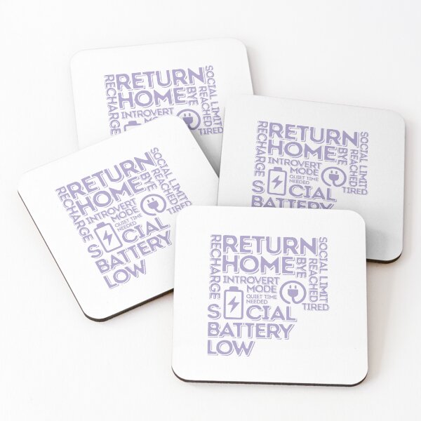 Item preview, Social Battery Low? Return Home & Recharge Funny Introvert T-Shirt designed and sold by RteesStudio.