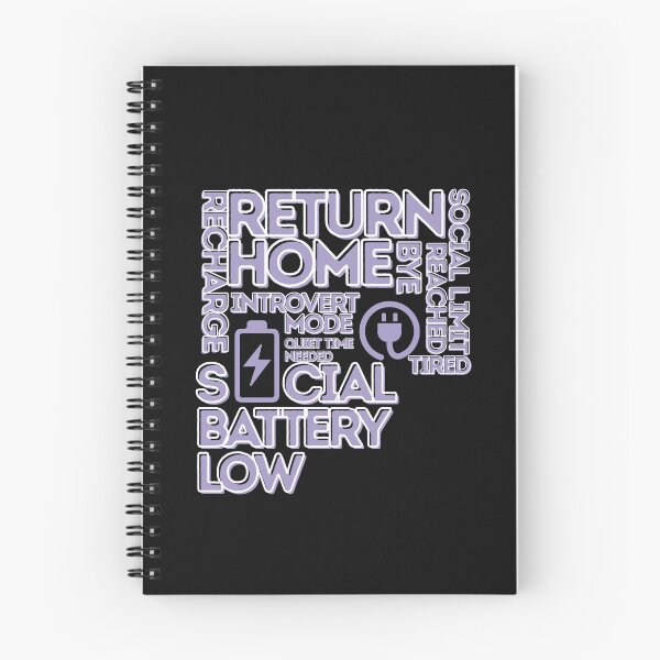 Item preview, Social Battery Low? Return Home & Recharge Funny Introvert T-Shirt designed and sold by RteesStudio.