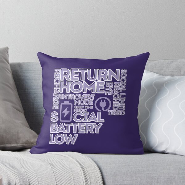 Item preview, Social Battery Low? Return Home & Recharge Funny Introvert T-Shirt designed and sold by RteesStudio.