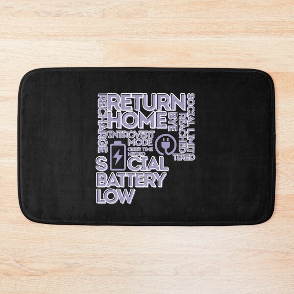 Item preview, Social Battery Low? Return Home & Recharge Funny Introvert T-Shirt designed and sold by RteesStudio.