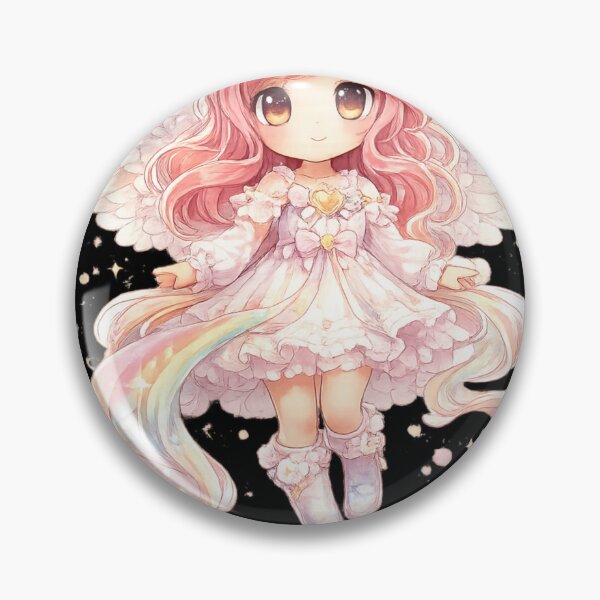 Artikelvorschau, Süßer Chibi Engel mit rosa Haaren entworfen und verkauft von No-No-Name.