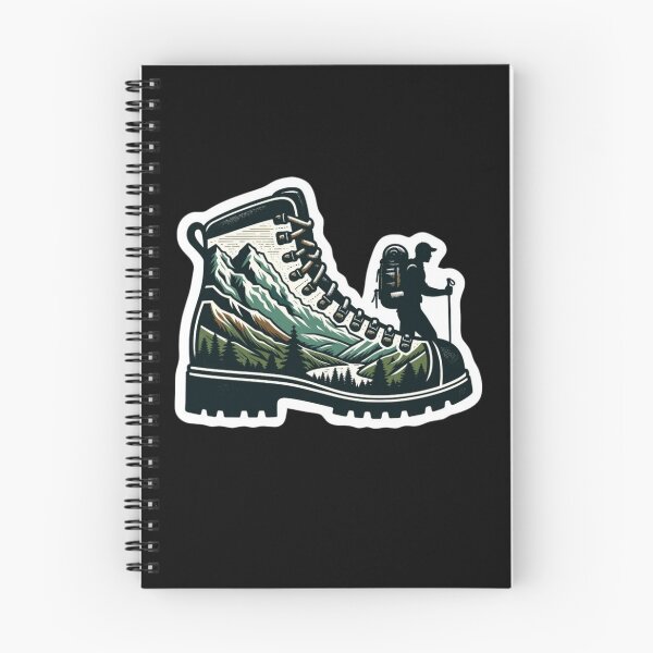 Item preview, Mountain Hiking Boot – Vintage Outdoor Adventure & Backpacking Design designed and sold by Palette & Hue.