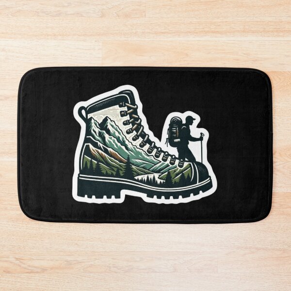 Item preview, Mountain Hiking Boot – Vintage Outdoor Adventure & Backpacking Design designed and sold by Palette & Hue.