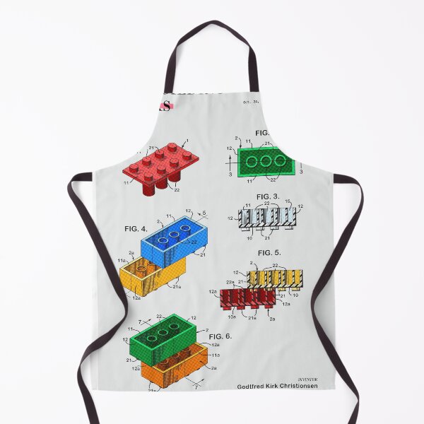 Item preview, Toy Building Brick US Patent Sheet 1 Poster (Color version) designed and sold by The Geek Wall.