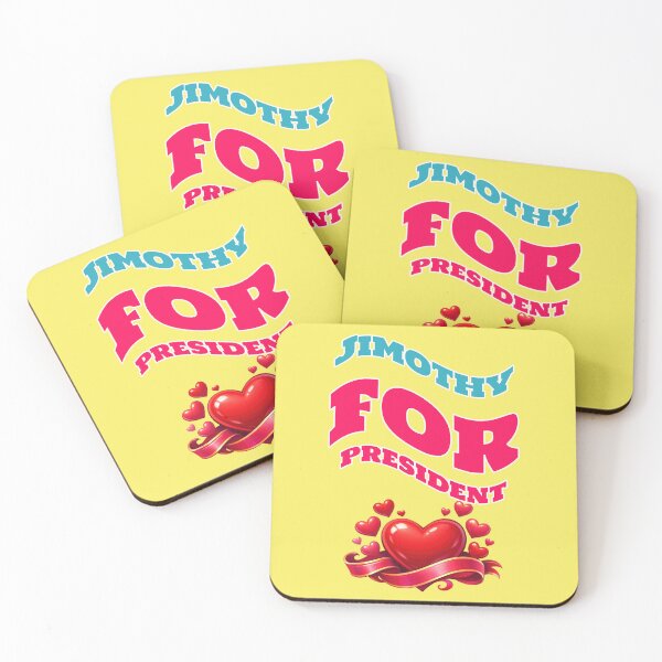 Item preview, Jimothy For President campaign slogan with heart designed and sold by Mauswohn.