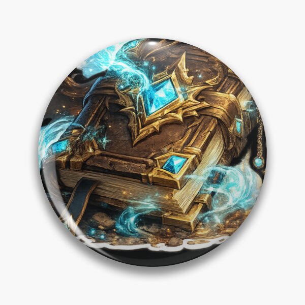 Item preview, Mysterious spellbook with blue arcane energy designed and sold by No-No-Name.
