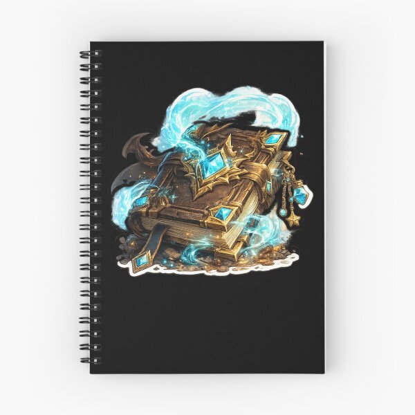 Item preview, Mysterious spellbook with blue arcane energy designed and sold by No-No-Name.