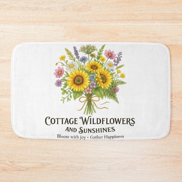 Item preview, Cottage Wildflower Sunshine Bouquet Illustration designed and sold by Mindful56.