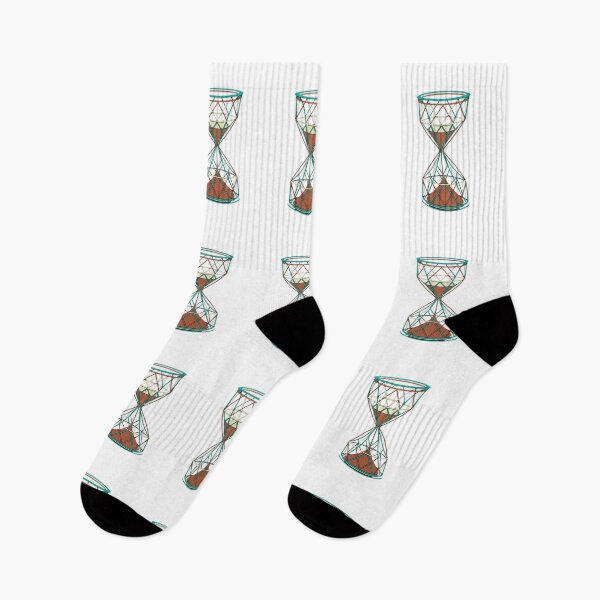 Item preview, Geometric Hourglass Line Art - Retro Lattice Design designed and sold by Dzblack.