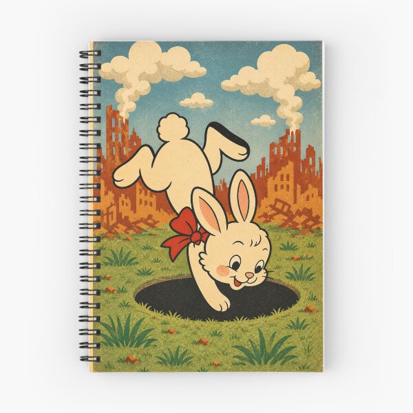 Item preview, Down the Rabbit Hole | Vintage Mid-Century Storybook Illustration designed and sold by Second Thought Studio.