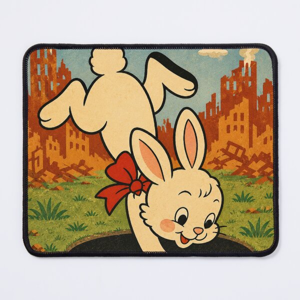 Item preview, Down the Rabbit Hole | Vintage Mid-Century Storybook Illustration designed and sold by Second Thought Studio.