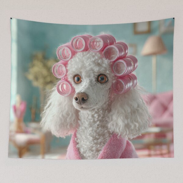 Item preview, Poodle with Curlers designed and sold by Elisabeth Lucas.