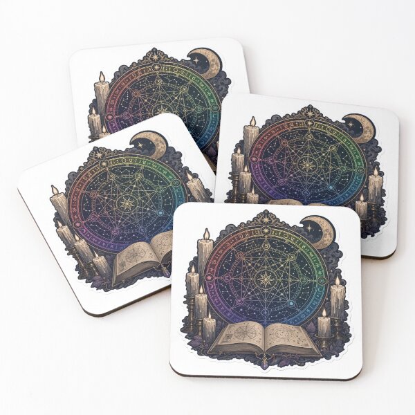 Item preview, Queer Witch Spell Circle Rainbow Runes Candles Books Dark Academia LGBTQ Emblem designed and sold by StickyGuys.